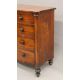 A Georgian mahogany bow-front two-over-three chest of drawers. 124 cm wide x 114 cm high. - Image 3 of 7