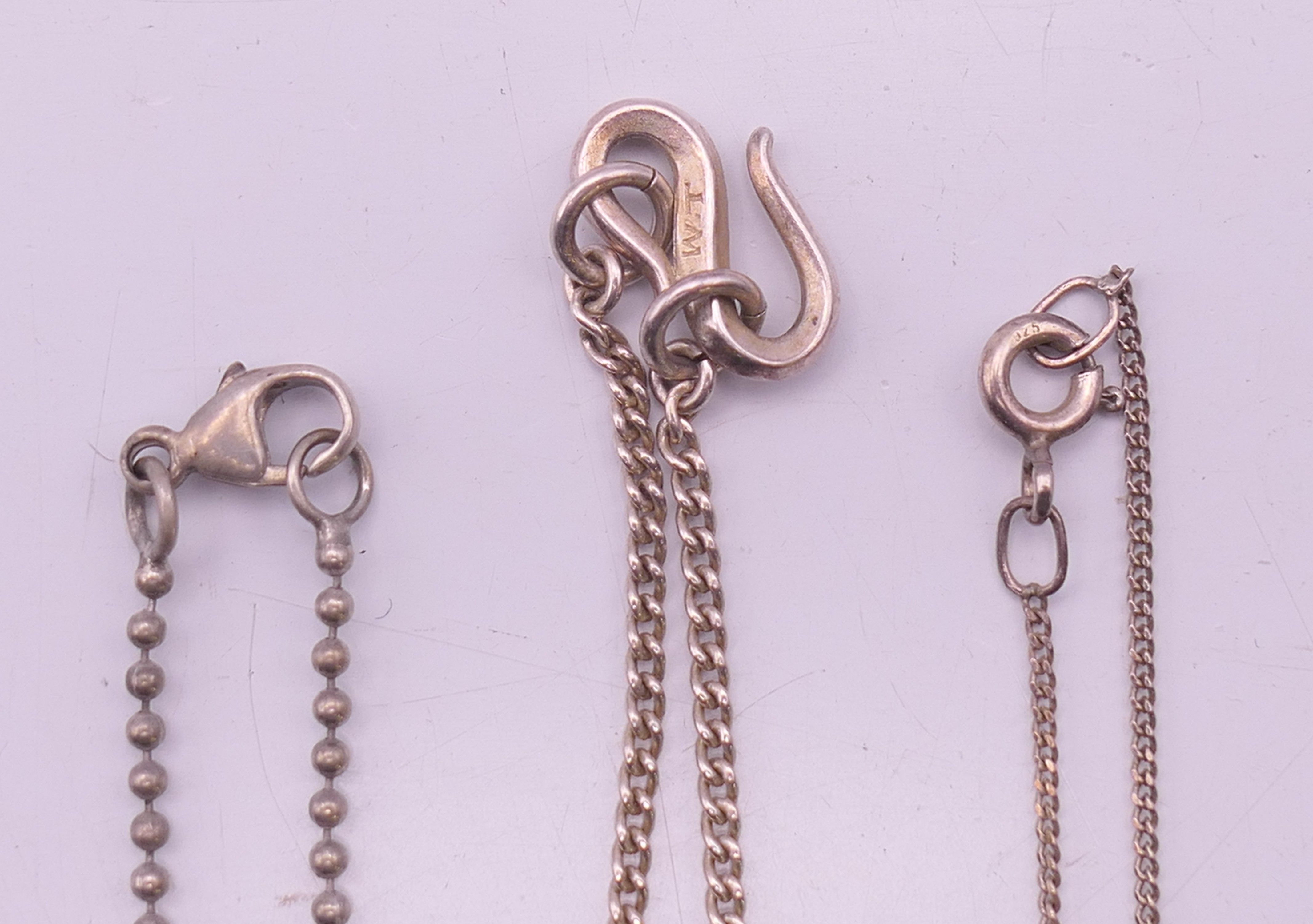 A quantity of silver jewellery to include, rings, necklaces, charms, bracelet, - Image 5 of 30