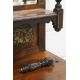 A Victorian inlaid rosewood side cabinet. 152 cm wide, 260 cm high. - Image 4 of 13