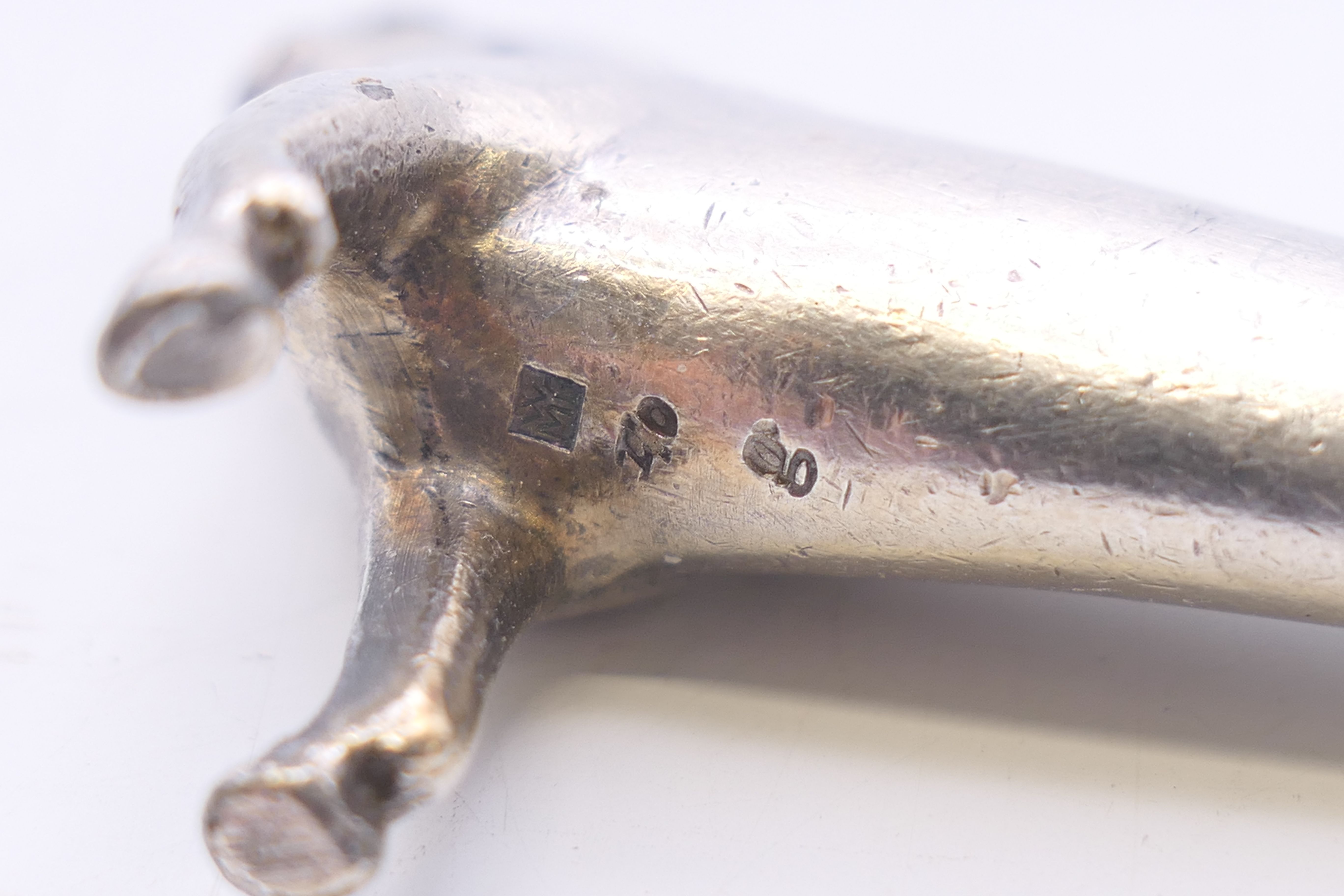 Two WMF horse form knife rests. 8.5 cm x 4.5 cm. - Image 6 of 6