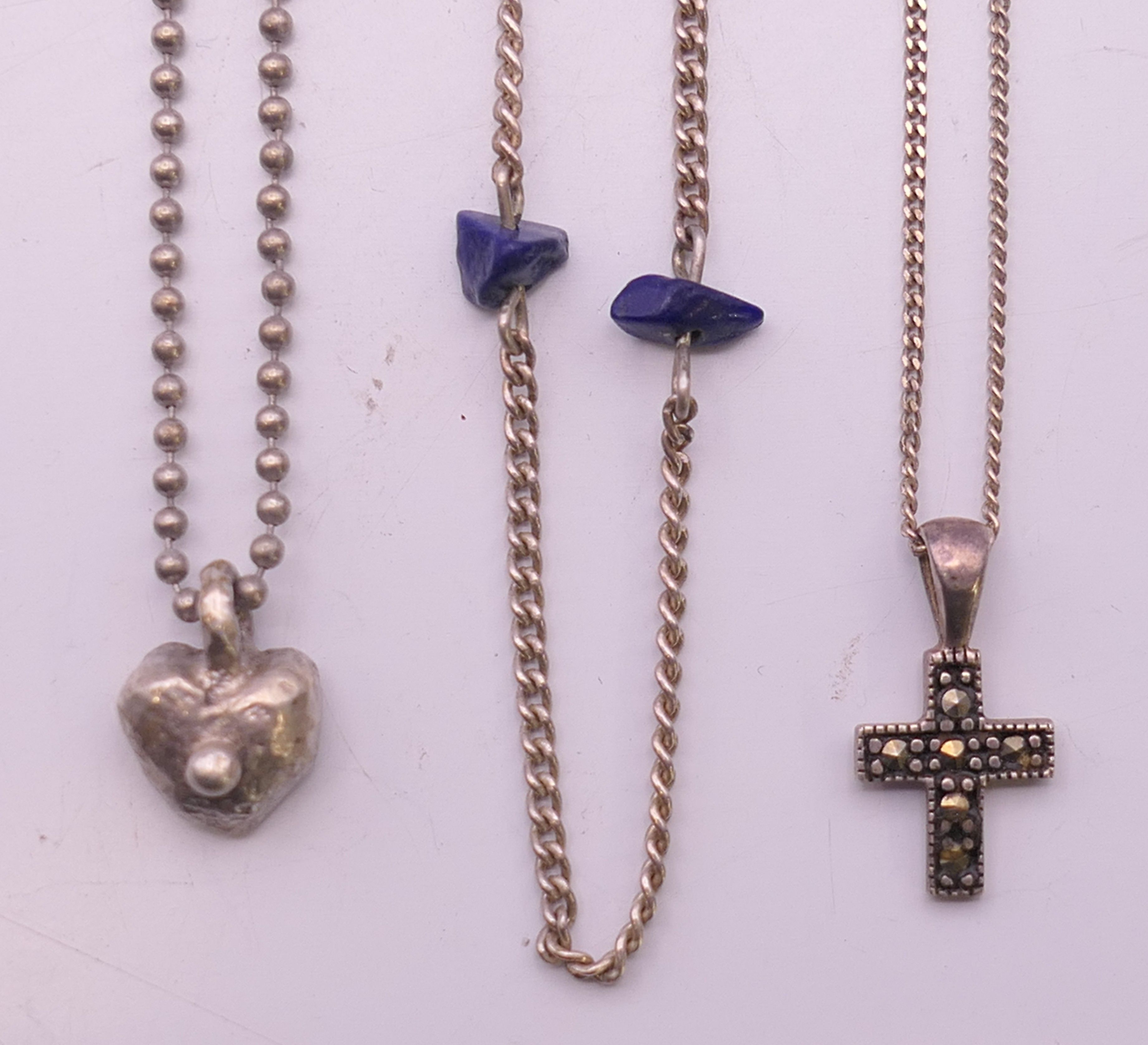 A quantity of silver jewellery to include, rings, necklaces, charms, bracelet, - Image 3 of 30