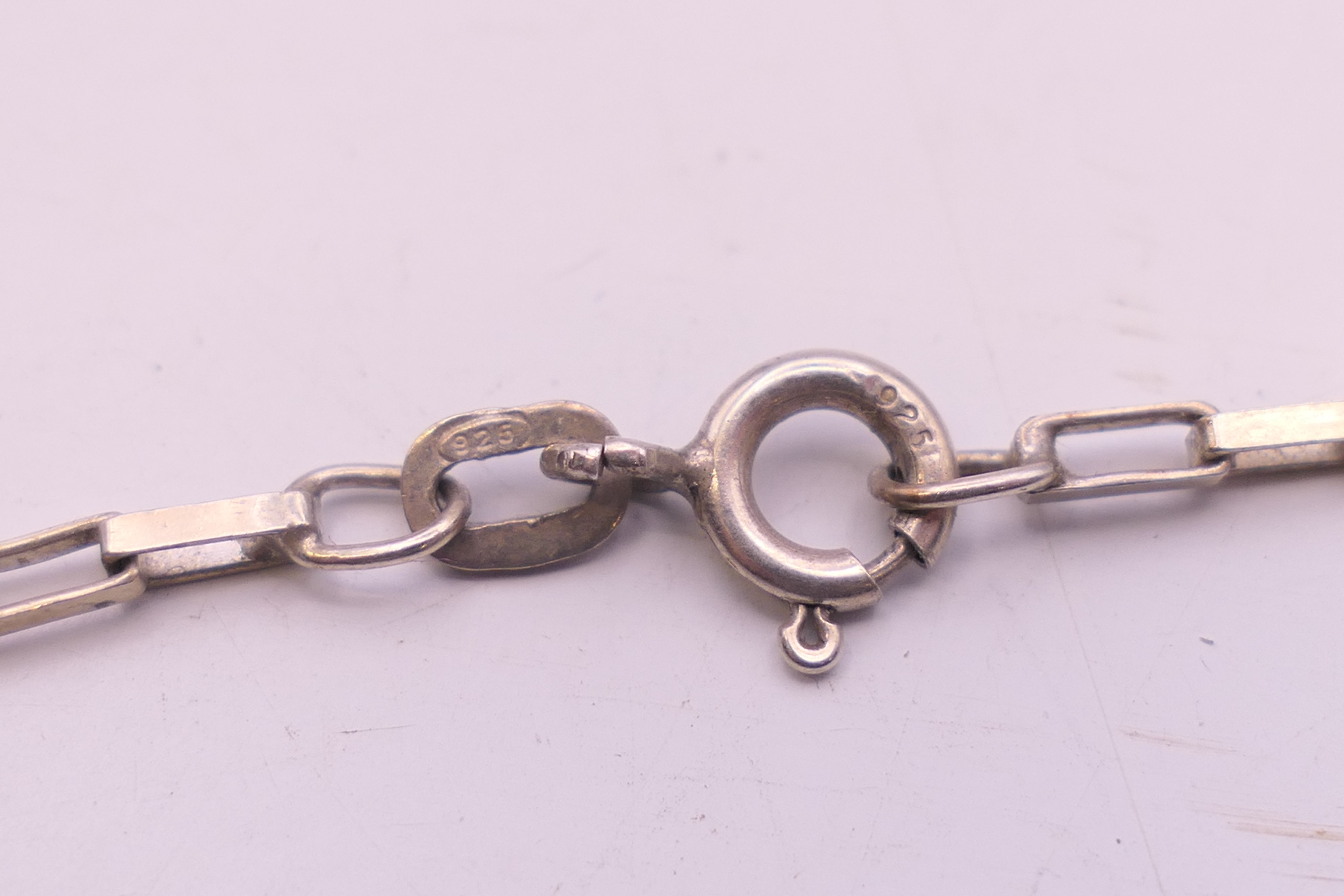 A quantity of silver jewellery to include, rings, necklaces, charms, bracelet, - Image 8 of 30