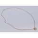 A 9 ct gold heart shaped pendant on a 9 ct gold fine chain. Pendant 1 cm x 1 cm, chain 42 cm long. - Image 6 of 9