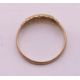 A 9 ct gold three stone diamond ring. Ring size L. 1.3 grammes total weight. - Image 5 of 7