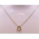 A 9 ct gold heart shaped pendant on a 9 ct gold fine chain. Pendant 1 cm x 1 cm, chain 42 cm long. - Image 1 of 9