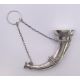 A large Victorian silver cornucopia vinaigrette. 13.5 cm long. - Image 1 of 6