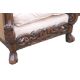 An early 20th century three-piece bergere suite. The settee 165 cm wide. - Image 5 of 12