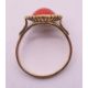 An 18 ct gold coral ring. Ring size V. 5.3 grammes total weight. - Image 5 of 5