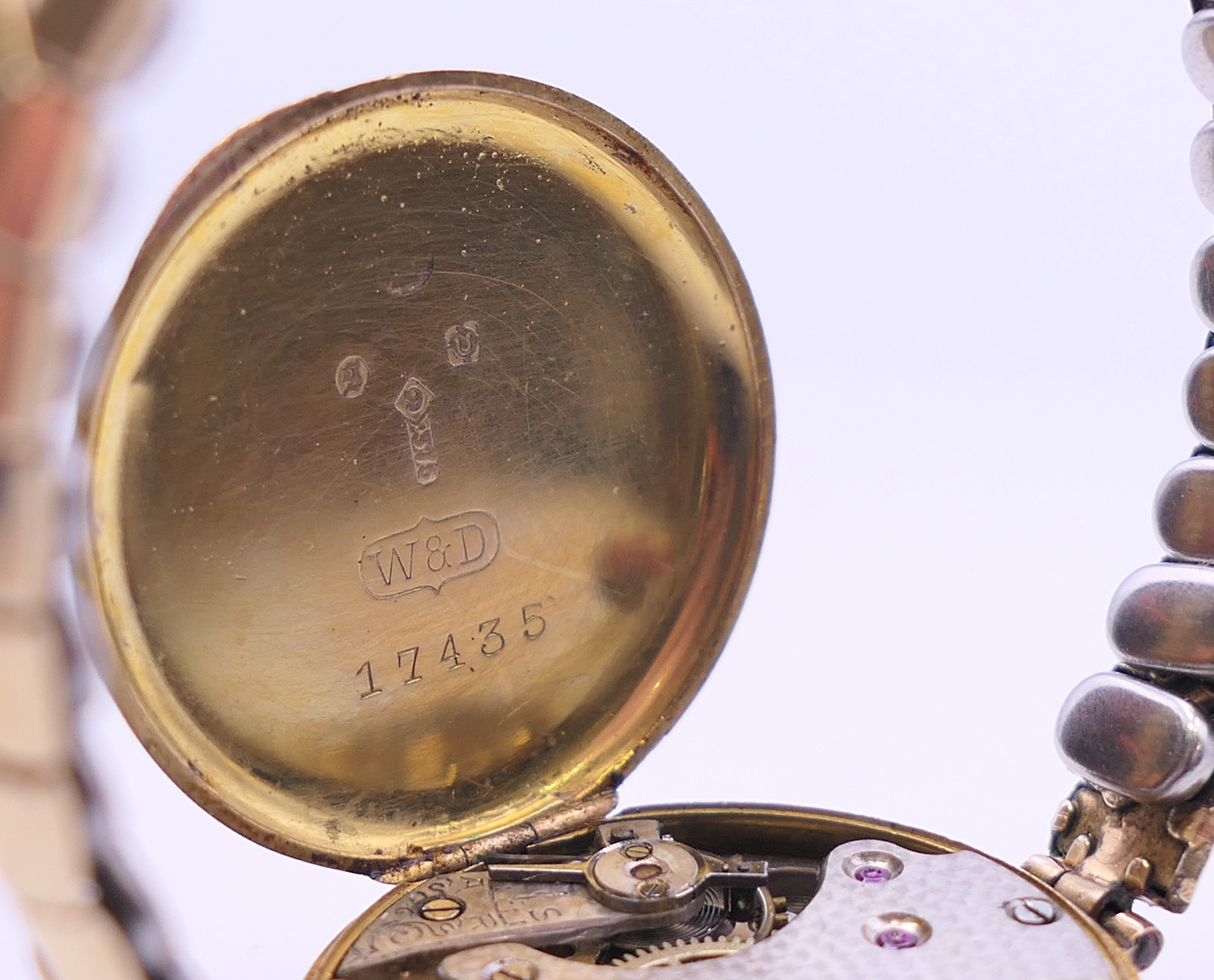 A 9 ct gold cased ladies Rolex 15 jewel manual wind wristwatch. 2.5 cm wide. 21. - Image 5 of 6