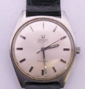 An Omega Automatic stainless steel gentlemen's wristwatch. 3.5 cm wide.