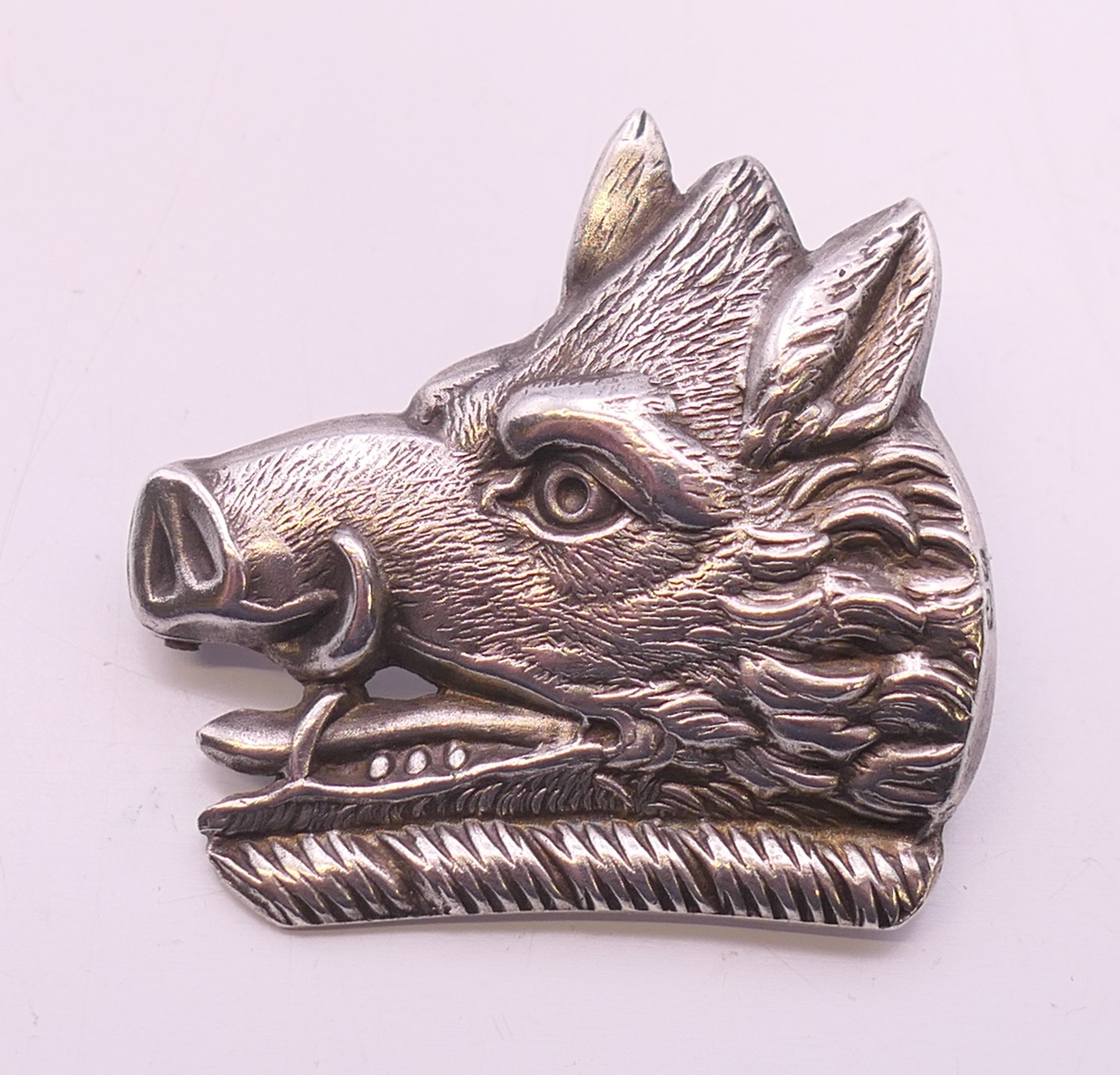 A Charles Horner thistle brooch set with amethysts hallmarked for Chester 1907, - Image 9 of 10
