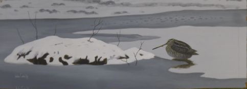 COX, JOHN, Woodcock in Winter Scene, acr
