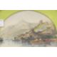 'City Harbour Scene' and 'Castle Ruins Overlooking a River', two colour-tinted prints, - Image 4 of 5
