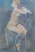 20th CENTURY, 'Seated Nude in Red Shoes'