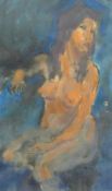 20th CENTURY, 'Seated Nude', watercolour