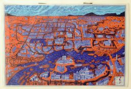 PERRY, SIR GRAYSON CBE RA (born 1960) British (AR), 'Our Town', a tote bag,