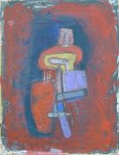 EASTERN EUROPEAN SCHOOL, abstract, oil on canvas, framed. 30 x 23 cm.