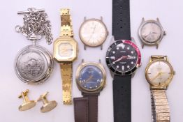 A quantity of wristwatches to include: Lorus by Seiko automatic Y676-X032, Oriosa,