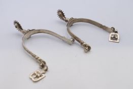 A pair of South American spurs. 14 cm high.