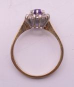 A 9 ct gold dress ring. Ring size N/O.