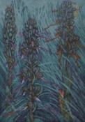 PAIGE, JOHN (1927-2021) British (AR), Lizard Orchid, linocut, signed and numbered 1/150, unframed.