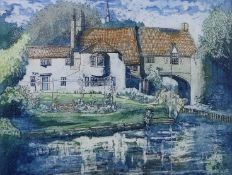 HALLETT, RICHARD (20th/21st century) British (AR), Pulls Ferry, etching, signed and dated 1994,