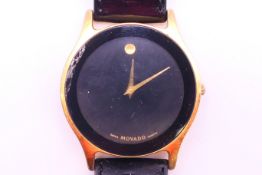 A gentlemen's Movado Moon Phase wristwatch. 3.5 cm wide.