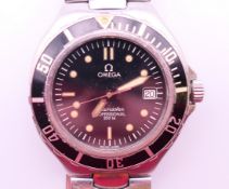 A boxed Omega Seamaster Professional 200M gentlemen's wristwatch. 4 cm wide.