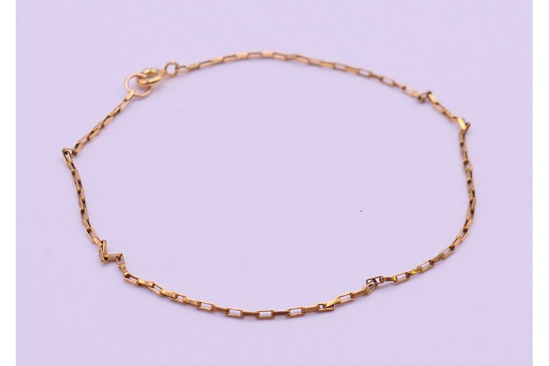 Two 1/20th 14 K gold-filled bracelets. 20 and 23 cm long. 2. - Image 5 of 8