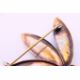 A Scandinavian silver and enamel leaf-form brooch. 4.5 cm wide. - Image 4 of 4