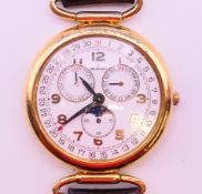 A Movado gentlemen's wristwatch. 3.5 cm wide.