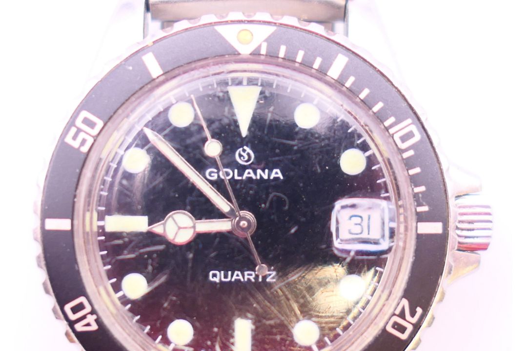 A Golana gentlemen's wristwatch. 4 cm wide. - Image 2 of 7