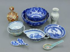 A small quantity of Chinese and Japanese porcelain,