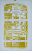 GREENWICH SOCIETY, original promotional poster for a a talk on The New Greenwich Theatre, unframed.