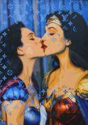 DEATH NYC (Contemporary) American, Super Kiss, print, bearing DEATH NYC blind stamp,