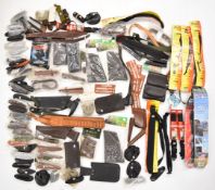 A collection of shotgun and rifle accessories including Beretta and similar gun recoil pads and butt