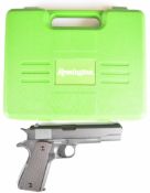 Cybergun Auto-Ordnance 1911 A1 US Army .177 CO2 air pistol with chequered faux wooden grips and