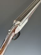 William Evans 12 bore side by side ejector shotgun with locks engraved 'William Evans From Purdey'