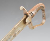 British 1796 pattern Trooper's Light Calvary sword with wooden grip and 82cm curved blade. PLEASE