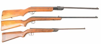 Three vintage .177 air rifles Hungarian Rellum, BSA Cadet Major and an Original Model 22. PLEASE