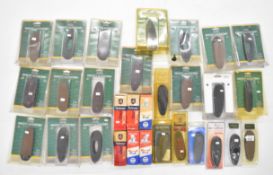 Thirty one shotgun or rifle gun stock butt plates and recoil pads including Beretta. GMK, Pachmayr