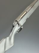 Steyr Safebolt .30-06 bolt-action rifle with composite stock, semi-pistol grip, sling mounts and