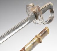 British Grenadier Guards 1854 pattern officer's sword retailed by S.J Pillin Soho with shagreen