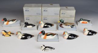 Eleven Sir Peter Scott for Beswick duck figures, some boxed