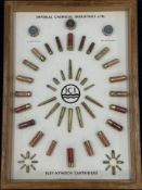 ICI shotgun and rifle cartridge display board 'Imperial Chemical Industries Ltd Eley-Kynoch