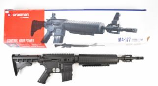 Crosman M4-177 .177 variable pump air rifle with chequered pistol grip, composite tactical stock and
