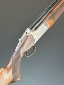 Miroku MK-70 Sport 12 bore over and under ejector shotgun with engraved locks, thumb lever and