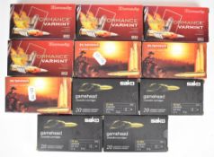 Two hundred and twenty .222 rifle cartridges comprising 80 Sako Gamehead, 80 Hornady Superformance
