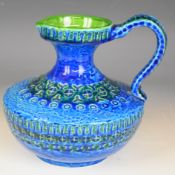 Bitossi Rimini pedestal jug, H20cm