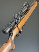 Russian Tula T03-78-01 .22 bolt-action rifle with chequered semi-pistol grip and forend, sling
